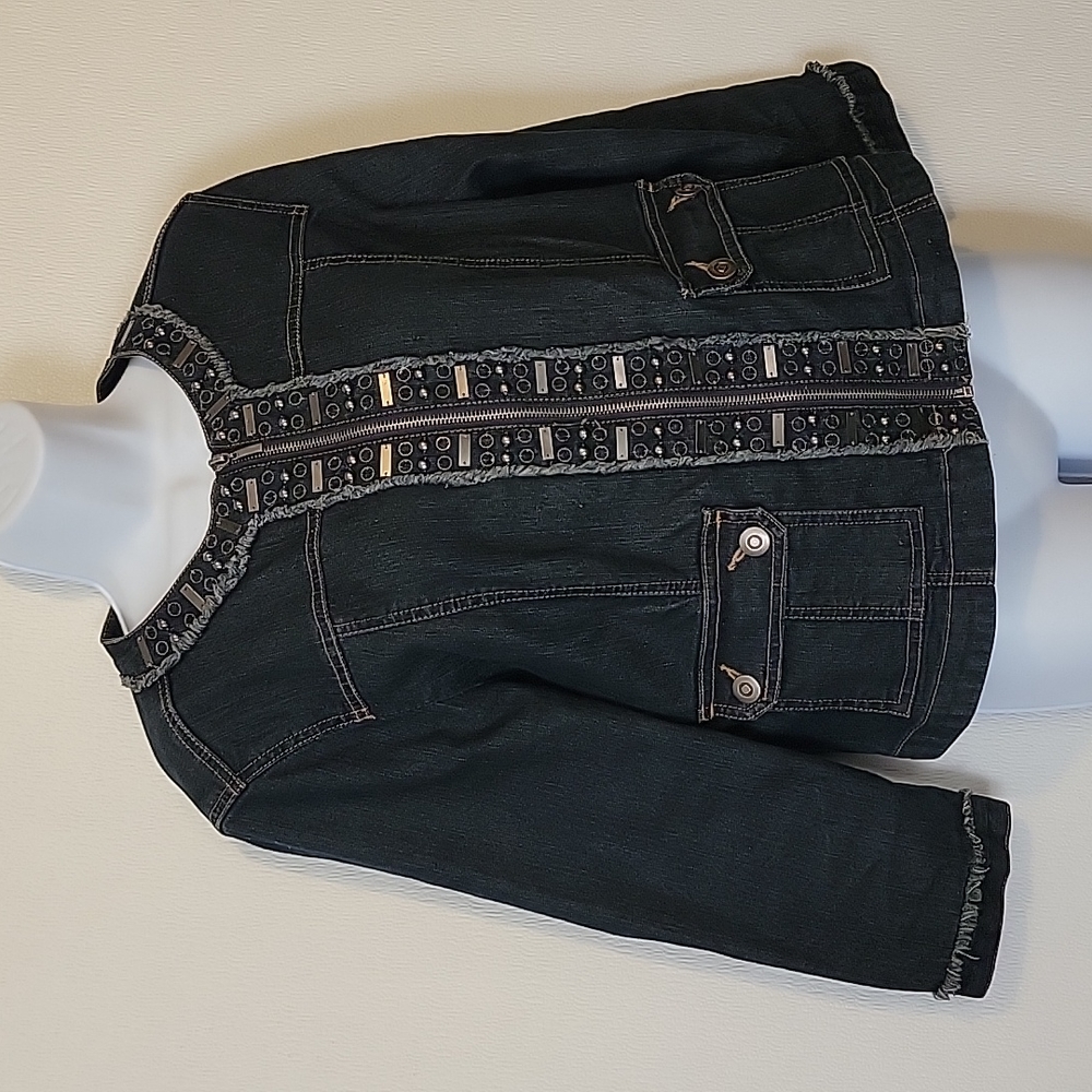 Ruby Rd. Denim Jacket Size 10 - image 1